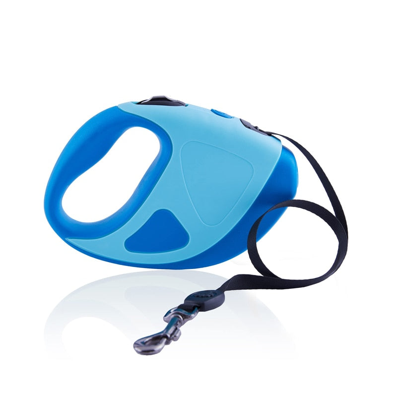 Bright LED Flashlight Retractable Dog Leash