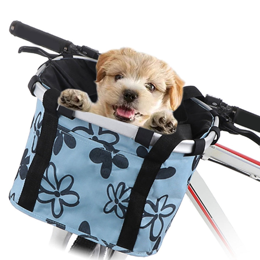 Foldable Oxford Pet Bicycle Basket