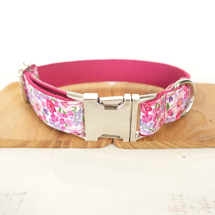 Luxury Flower Dog Collars And Leash