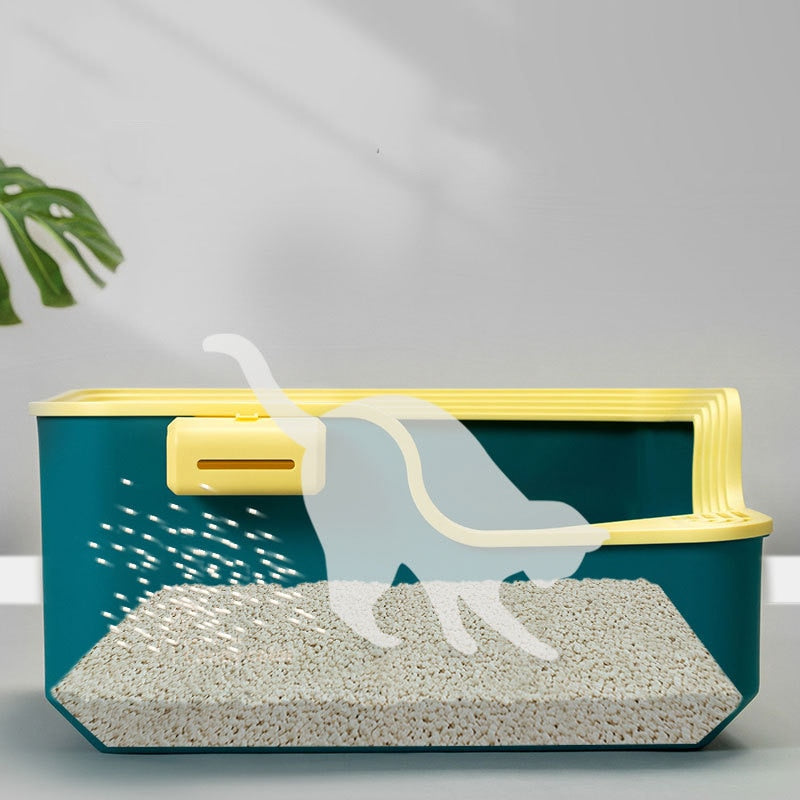 Semi Closed Large Capacity Cat Litter Box