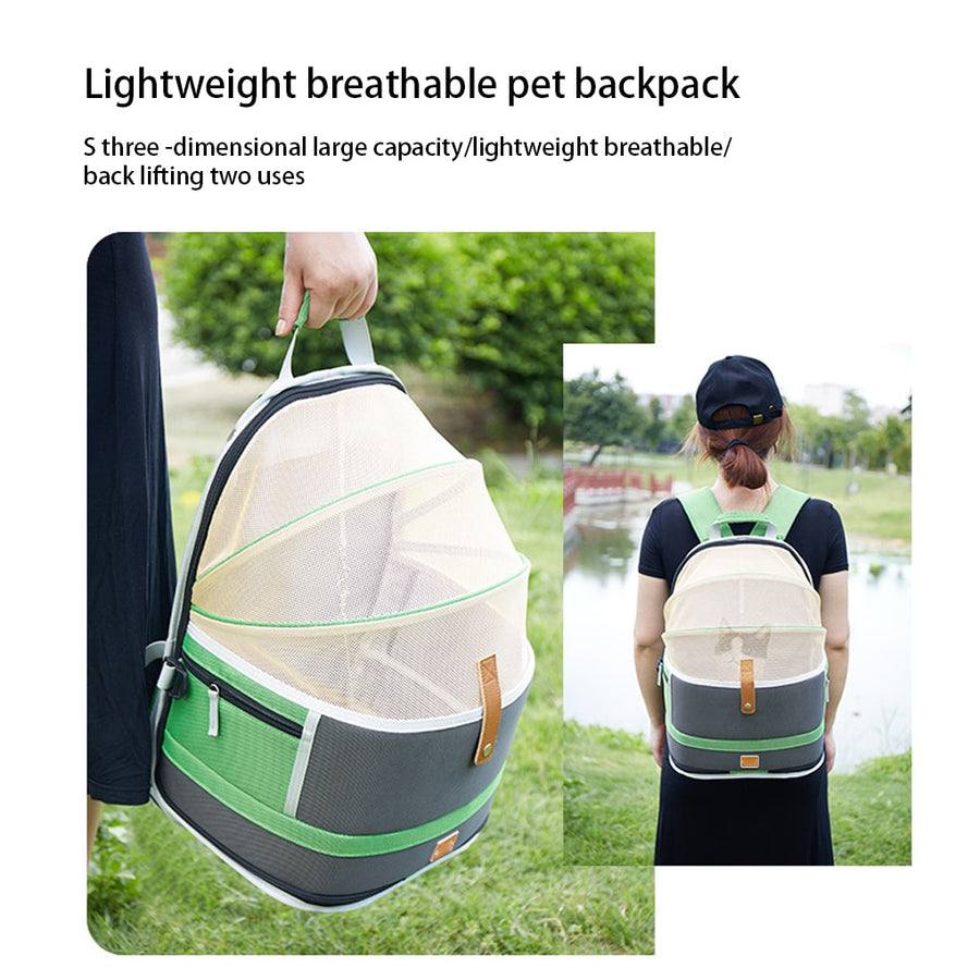 Mesh Cloth Pet Travel Backpack