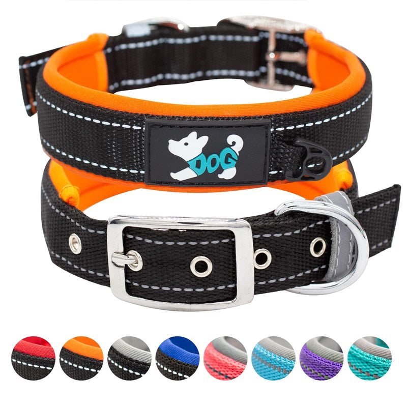 Soft Padded Reflective Dog Collar