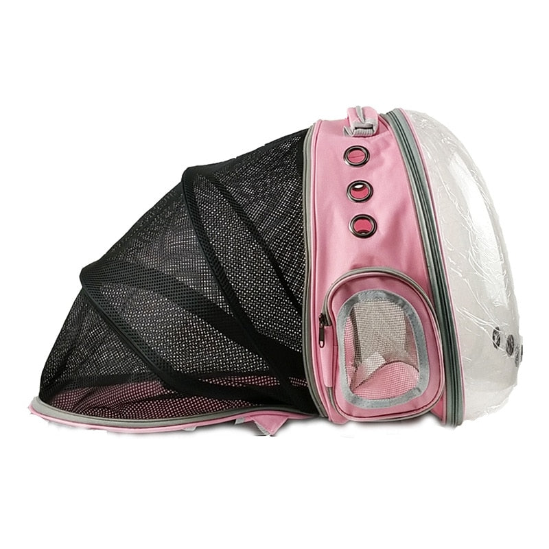 Pink Capsule Outdoor Pet Backpack