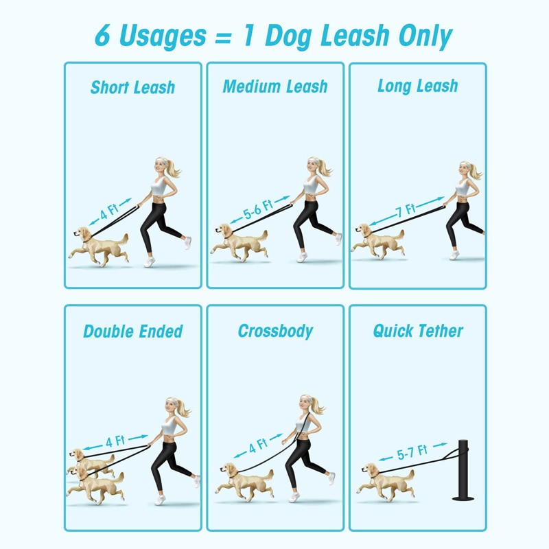 Sturdy Multifunctional Hands Free Dog Leash