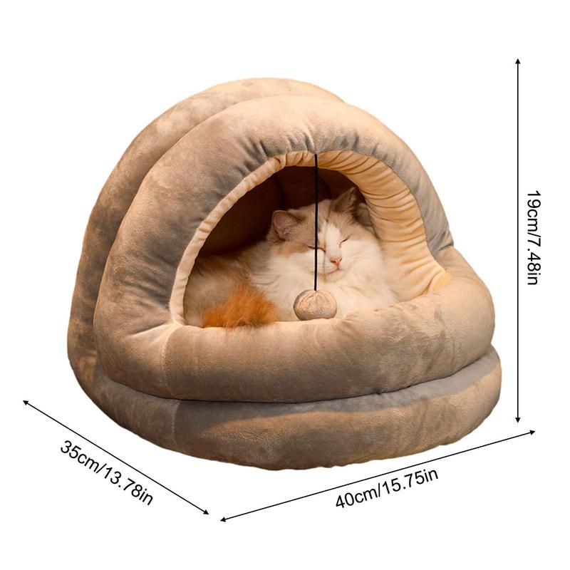 Closed Cave Warm Pet Bed