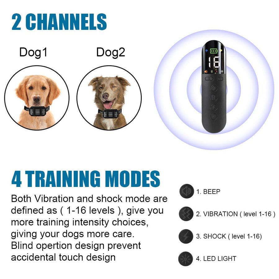 1200m Wide Range Dog Training Collar