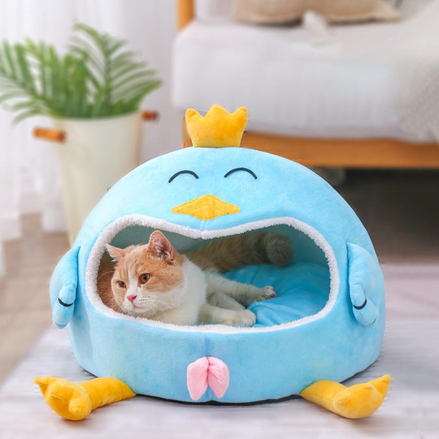 Cute Cartoon Chick Cozy Pet Bed