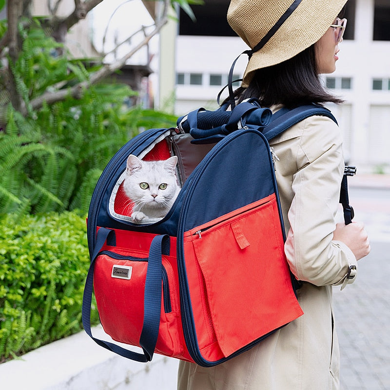 3 Sides Mesh Pet Backpack