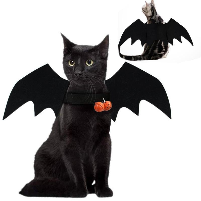 Cute Halloween Pets Bat Wings Costume