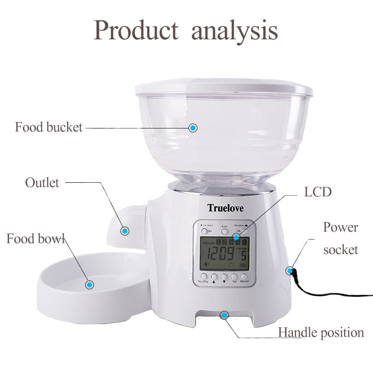 USB 5L Automatic Smart Pet Feeder