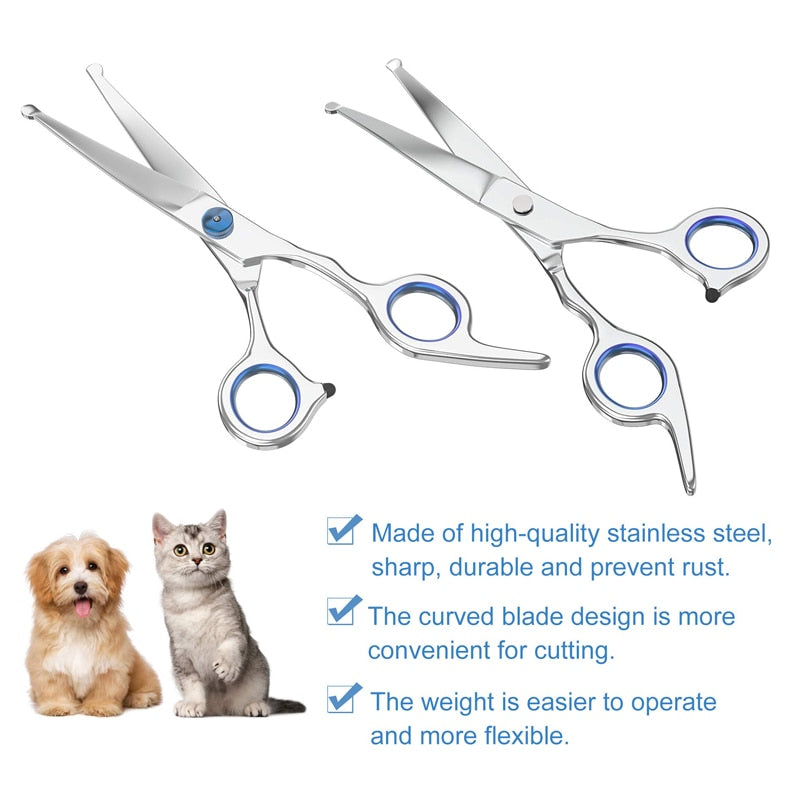 Professional Curved Dog Grooming Scissors