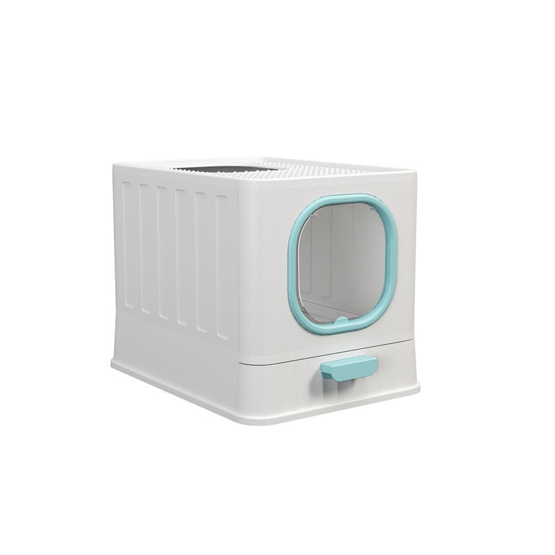 Fully Enclosed Splash Proof Cat Litter Box