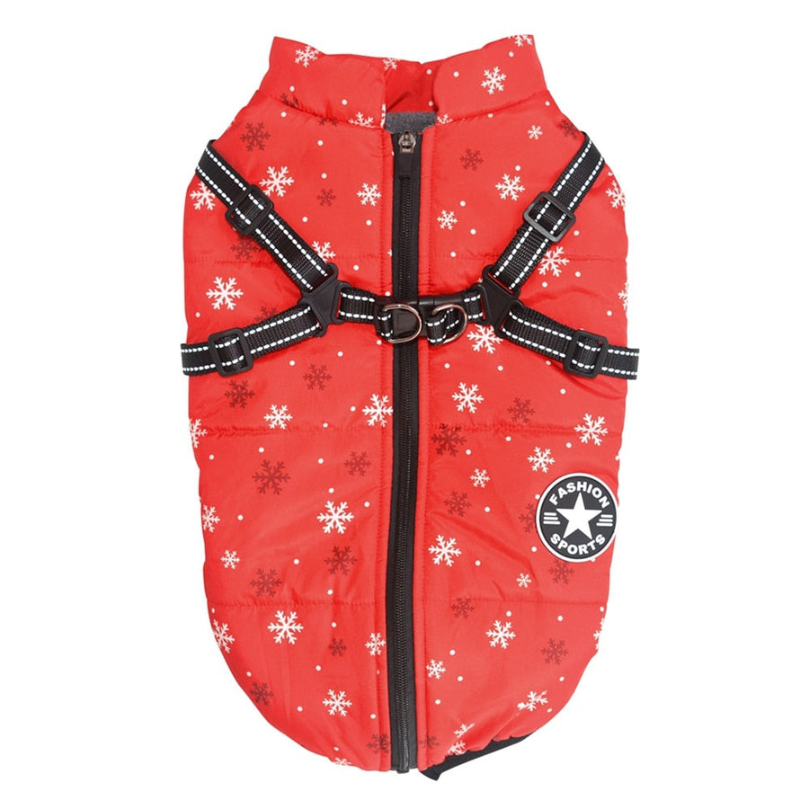 Christmas Dog Coat Winter Harness