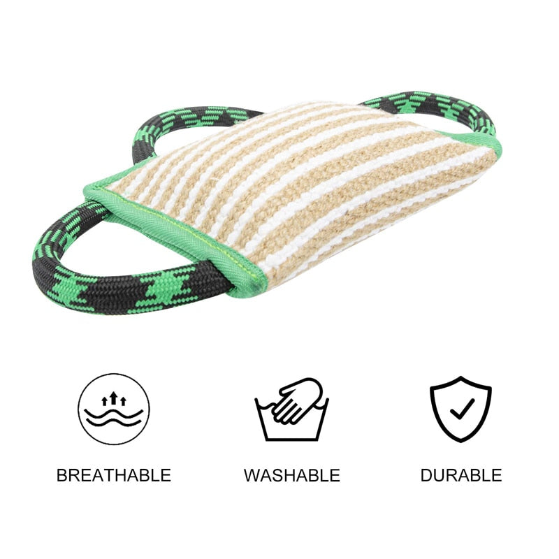 3 Nylon Handles Dog Bite Pillow