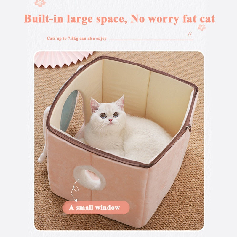 Kawaii Cute Cozy Cat House