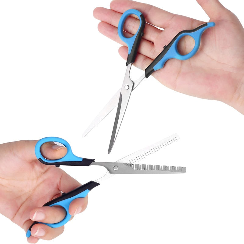 Ergonomic Professional Pet Grooming Scissors Set