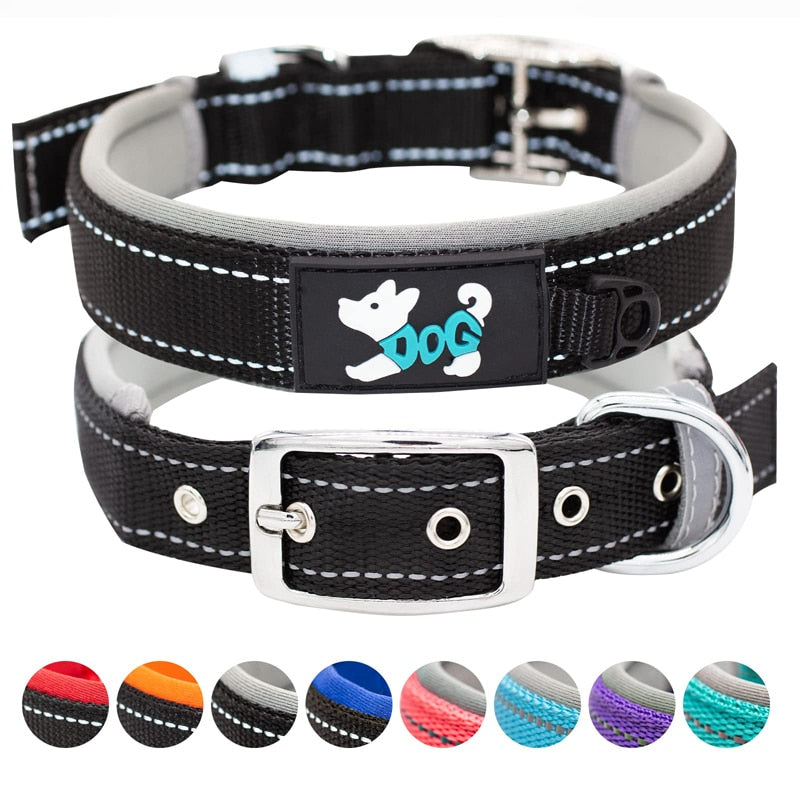 Soft Padded Reflective Dog Collar