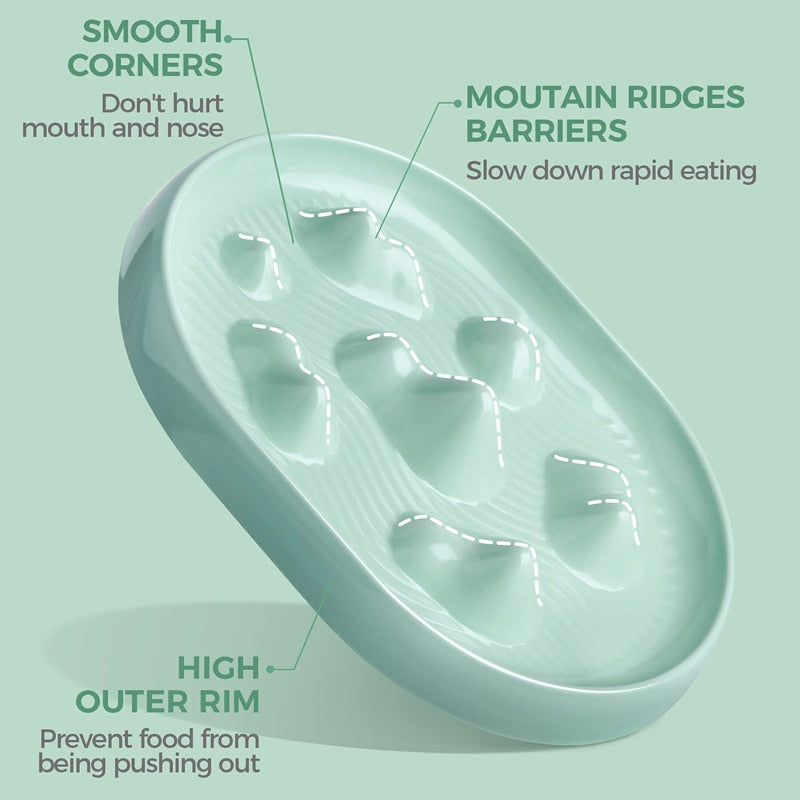 Fun Mountain Ridges Pet Slow Feeder