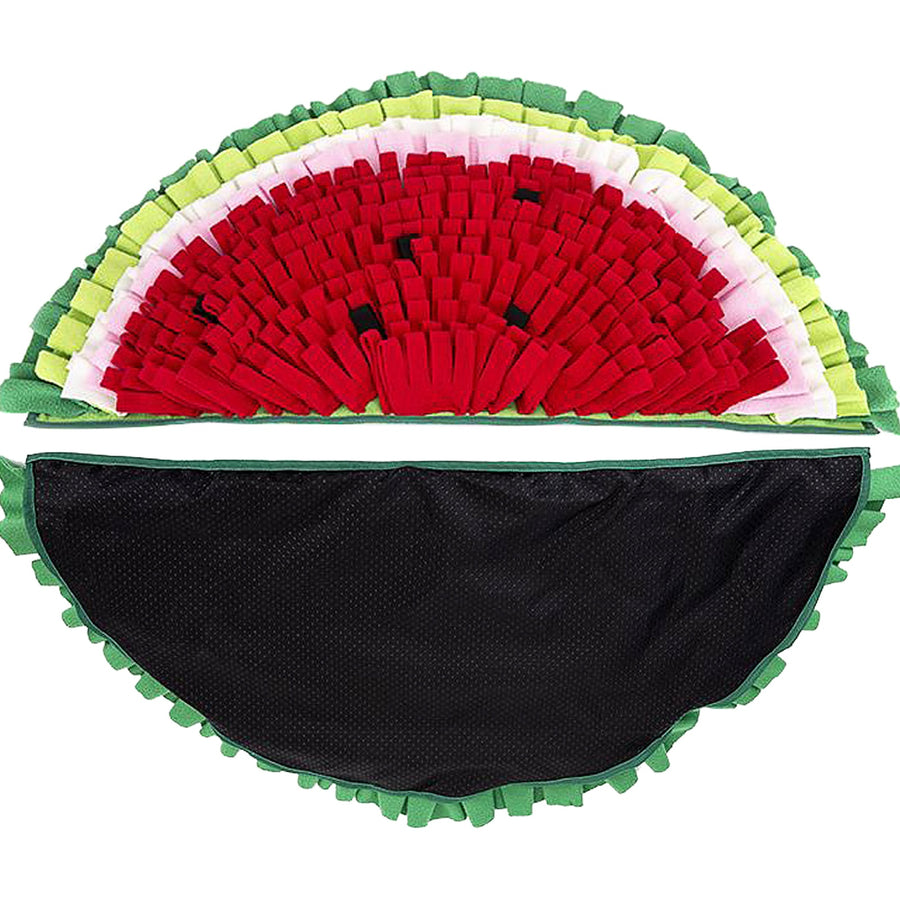 Watermelon Shape Dog Feed Mat