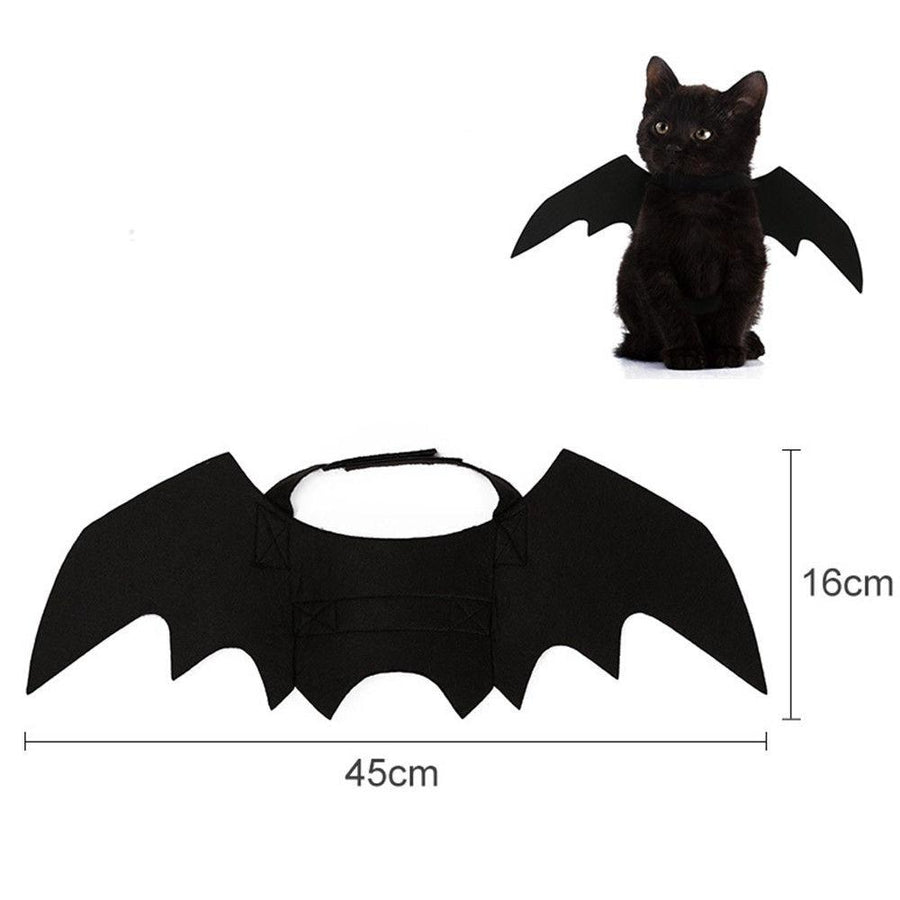 Cute Halloween Pets Bat Wings Costume