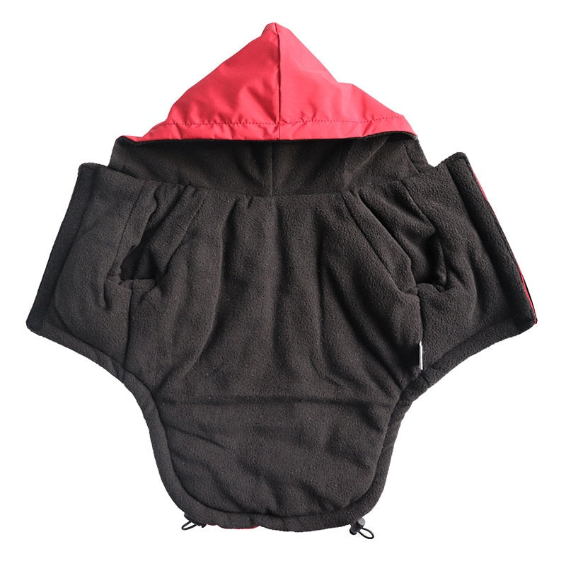 Reflective Fashion Pet Red Raincoat