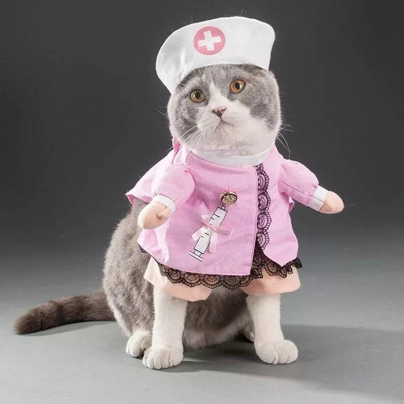 Kawaii Nurse Cosplay Dog Costumes